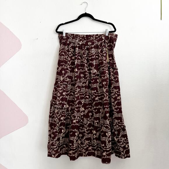 Cleobella Bria Ankle Skirt | Fringe Ikat - Picture 1 of 8